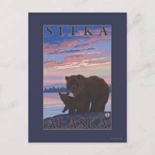 Beer en Cub - Sitka, Alaska Briefkaart