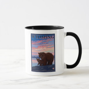 Beer- en CubWyomingVintage-reisposter Mok