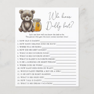 Beer en honing - Wie kent papa het beste