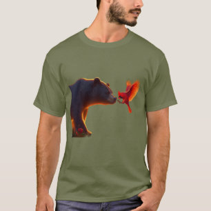 Beer en kardinaal t-shirt