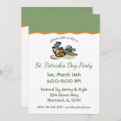 Beer en Leprechaun Kaart (Voorkant / Achterkant)