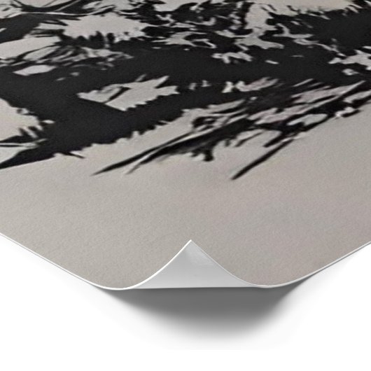 Beer en Natuur Berglandschap Poster (Hoek)