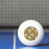 Beer en Pizza Grafisch Patroon Pingpongballen (Net)