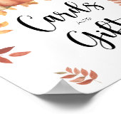 Beer en pompoen - kaarten en geschenken baby showe poster (Hoek)