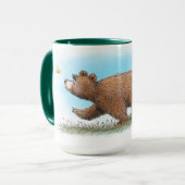 Beer en vlinder Mok (Voorkant links)