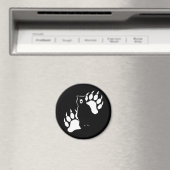 Beer en voetafdruk grafisch ontwerp magneet (Insitu (Vaatwasser))