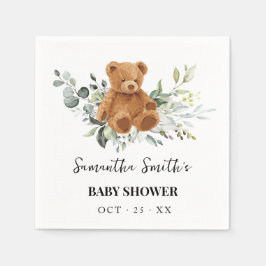 Beer Eucalyptus Greenery Baby shower Napkins Servet