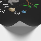 Beer Fa la Koala Cute Koala in Kerstmis Cadeaupapier (Hoek)