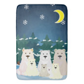 Beer familie badmat (Voorkant Verticaal)