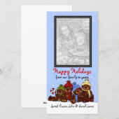 Beer familie Kerstkaart Verticaal (Voorkant / Achterkant)