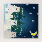 Beer familie puzzel legpuzzel (Horizontaal)