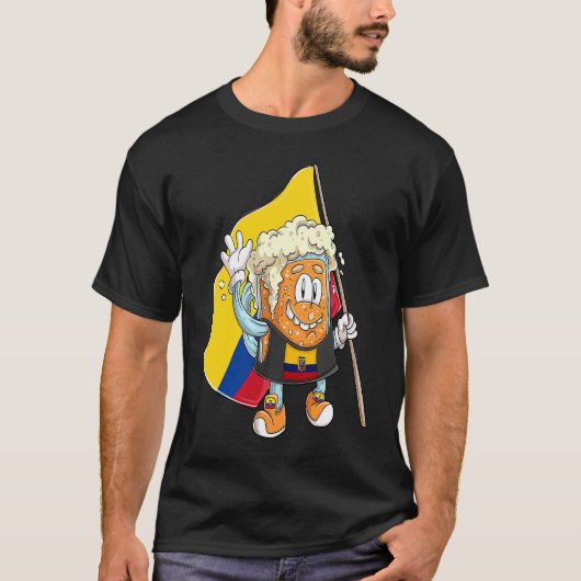 Beer fan of Ecuador T-shirt (Voorkant)
