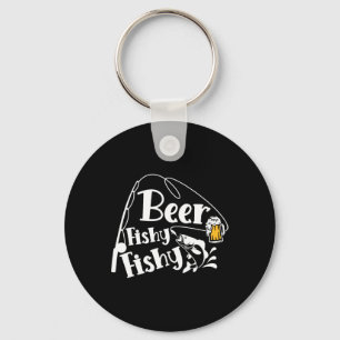 Beer Fishy Fishy Funny Gevist Alcoholliefhebber Qu Sleutelhanger