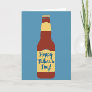 Beer Fles Hoppy Vaderdag Card Kaart