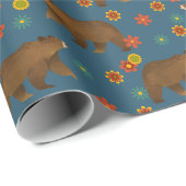 Beer Floral Pattern Cadeaupapier (Rol Hoek)