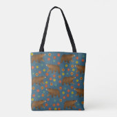 Beer Floral Pattern Draagtas (Achterkant)