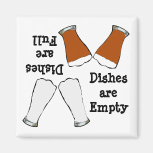 Beer Full Empty Dishwasher Magnet Magneet