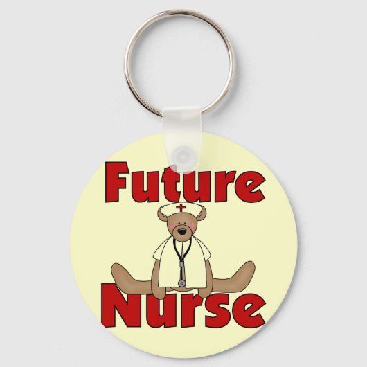 Beer Future Nurse T-shirts en cadeautjes Sleutelhanger (Voorkant)