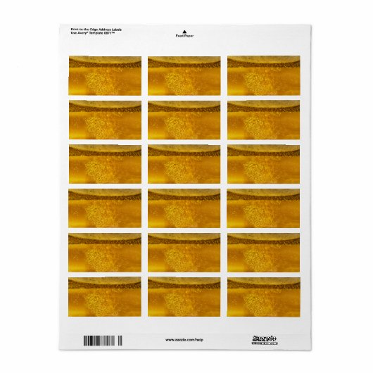 Beer Galaxy a Celestial Quenching Foam Etiket (Full Sheet)