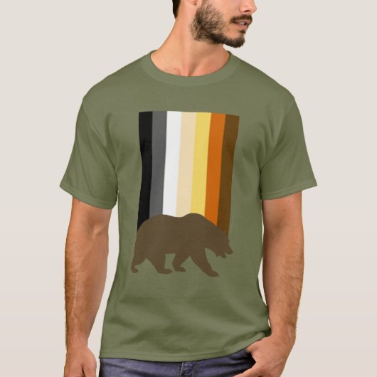 Beer Gay Beer Pride Flag T-shirt (Voorkant)