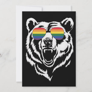 Beer Gay LGBTQ Rainbow Zonnebril Pride Flag Kaart
