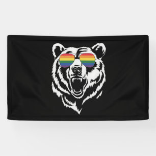 Beer Gay LGBTQ Regenboog Zonneschermen Pride Vlag Spandoek