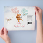 Beer Gender onthullen Roze Blauwe Chip Bag Wrapper Flyer (Hand)