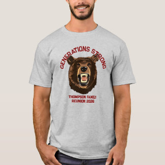 Beer “Generaties Sterk” Aangepaste Familie Reünie  T-shirt