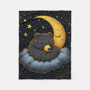 🐻 Beer genesteld in pluizige wolken   Knus dromer Fleece Deken