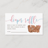 Beer Geslacht onthullen luidere Raffle Ticket Informatiekaartje (Voorkant)