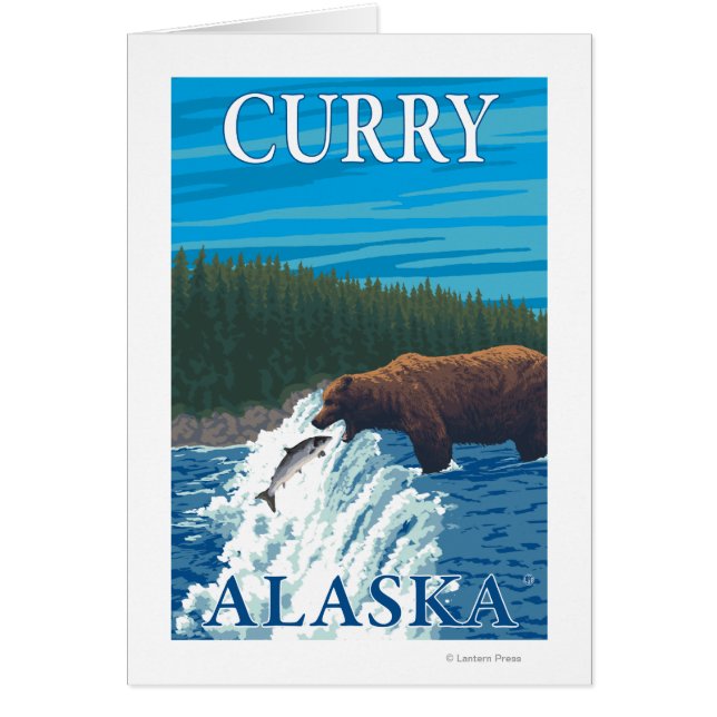 Beer Gevist in de rivier de Curry, Alaska (Voorkant)