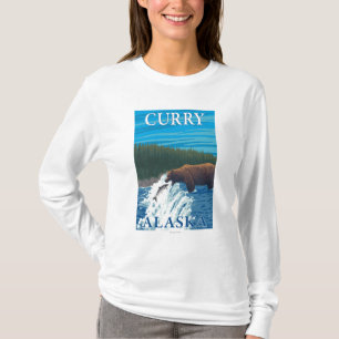 Beer Gevist in de rivier de Curry, Alaska T-shirt