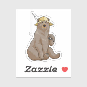 Beer Gevist met Geviste staaf Sticker