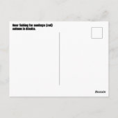 Beer Gevist voor zalm in Alaska Briefkaart (Achterkant)