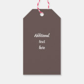 Beer Gevormde Honingfles Aangepaste Stropdas op Cadeaulabel (Achterkant)