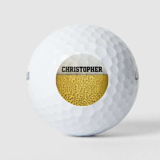 Beer Glass Personaliseren Golfballen (Voorkant)
