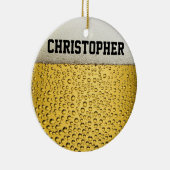 Beer Glass Personaliseren Keramisch Ornament (Rechts)