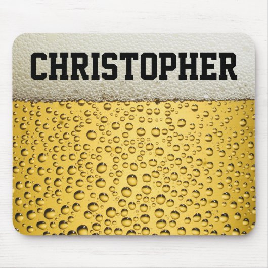 Beer Glass Personaliseren Muismat (Voorkant)