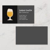 Beer Glass Visitekaartje (Voorkant / Achterkant)