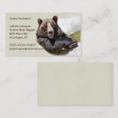 Beer glimlachen visitekaartje (Voorkant / Achterkant)