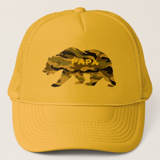beer grappige camo ' s , pap baseball trucker pet (Voorkant)