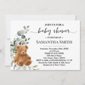 Beer Greenery Eucalyptus Baby shower Kaart (Voorkant)