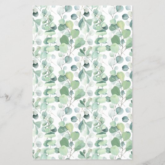 Beer Greenery Gold Baby shower Bingo Game Card Flyer (Achterkant)