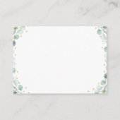 Beer Greenery Gold Baby shower Book Request Informatiekaartje (Achterkant)