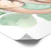 Beer Greenery Gold Welcome Baby shower Poster (Hoek)