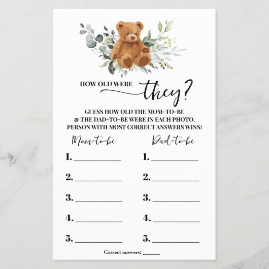 Beer Greenery Hoe oud waren ze met de Kaart van he (Voorkant)