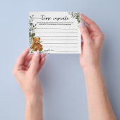 Beer Greenery Time Capsule Baby shower Advice Kaar Flyer (Hand)