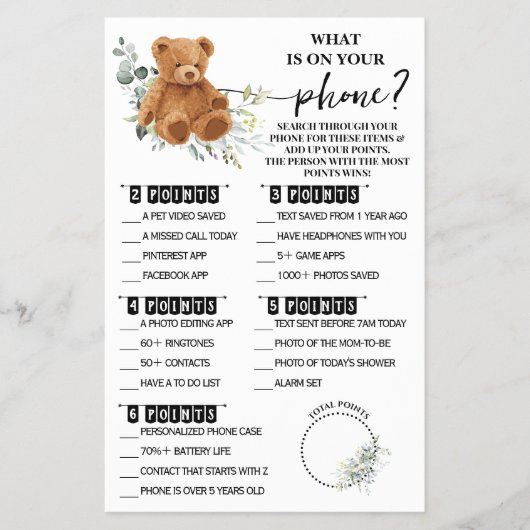 Beer Greenery Whats op uw Kaart van het Spel van d (Voorkant)