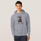 Beer (grijs) hoodie (Voorkant volledig)