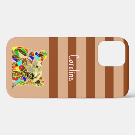 Beer Grizzly Kleurrijk Case-Mate iPhone Case (Achterkant (horizontaal))